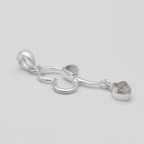Herkimer Quartz Silver Pendants