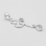 Herkimer Quartz Silver Pendants