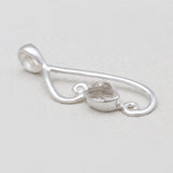 925 Silver Herkimer Quartz Pendants