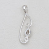 925 Silver Herkimer Quartz Pendants
