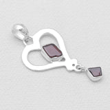 925 Sterling Silver Garnet Pendants