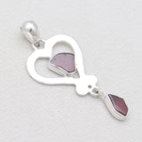 925 Sterling Silver Garnet Pendants