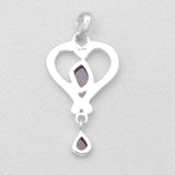 925 Sterling Silver Garnet Pendants