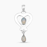 925 Sterling Silver Herkimer Quartz Pendants