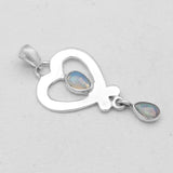 925 Sterling Silver Herkimer Quartz Pendants