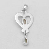 925 Sterling Silver Herkimer Quartz Pendants