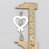 925 Sterling Silver Herkimer Quartz Pendants