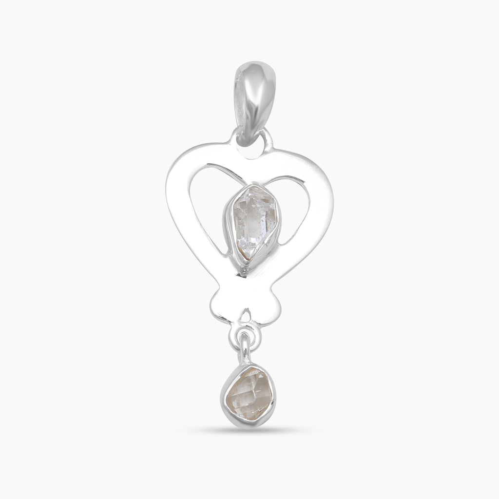 925 Sterling Silver Herkimer Quartz Pendants