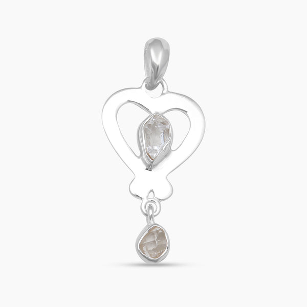 925 Sterling Silver Herkimer Quartz Pendants