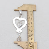 925 Sterling Silver Herkimer Quartz Pendants