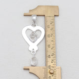925 Sterling Silver Herkimer Quartz Pendants