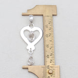 925 Sterling Silver Herkimer Quartz Pendants