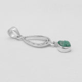 Emerald Silver Pendants