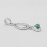 Emerald Silver Pendants