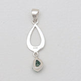 Emerald Silver Pendants