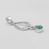 Emerald Silver Pendants