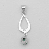 Emerald Silver Pendants