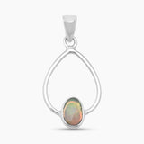 Ethiopian Opal Silver Pendants