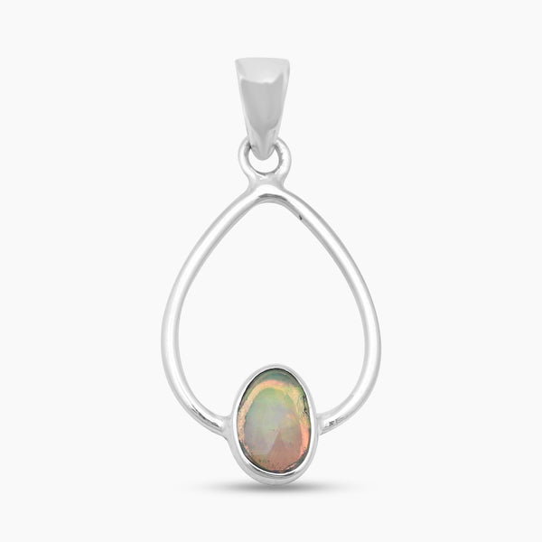 Ethiopian Opal Silver Pendants