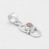 925 Silver Herkimer Quartz Pendants