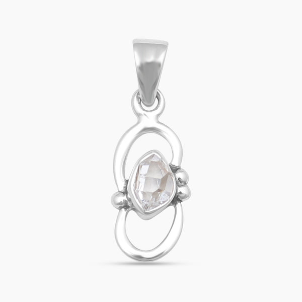 925 Silver Herkimer Quartz Pendants