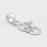 925 Silver Herkimer Quartz Pendants