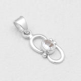 925 Silver Herkimer Quartz Pendants
