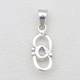 925 Silver Herkimer Quartz Pendants