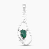 925 Sterling Silver Emerald Pendants