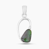 Ammolite Silver Pendants