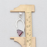 925 Sterling Silver Garnet Pendants