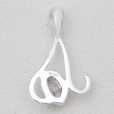 925 Silver Raw Herkimer Quartz Pendants