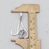 925 Silver Raw Herkimer Quartz Pendants
