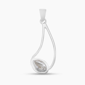 Herkimer Quartz Silver Pendants