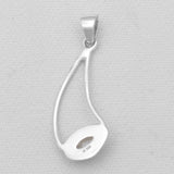 Herkimer Quartz Silver Pendants