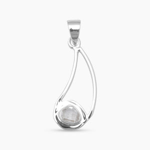 925 Silver Herkimer Quartz Pendants