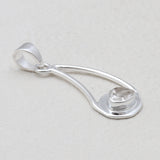 925 Silver Herkimer Quartz Pendants
