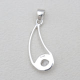 925 Silver Herkimer Quartz Pendants