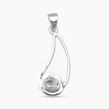 925 Silver Herkimer Quartz Pendants
