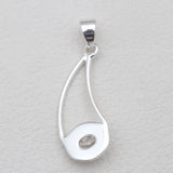 925 Silver Herkimer Quartz Pendants