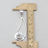925 Silver Herkimer Quartz Pendants