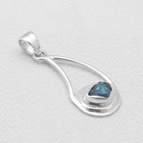 Neon Apatite Silver Pendants