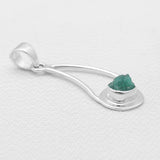 925 Sterling Silver Emerald Pendants