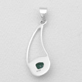 925 Sterling Silver Emerald Pendants