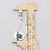 925 Sterling Silver Emerald Pendants