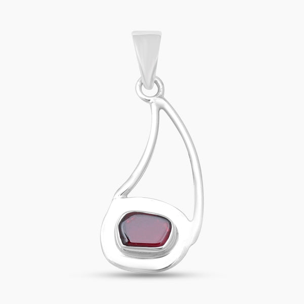 925 Sterling Silver Garnet Pendants
