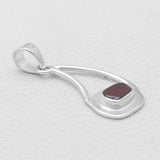 925 Sterling Silver Garnet Pendants
