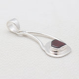 925 Sterling Silver Garnet Pendants