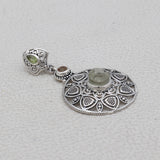 925 Sterling Silver Libyan Desert Glass Jewelry Set