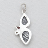 925 Sterling Silver Fordite Jasper Pendants